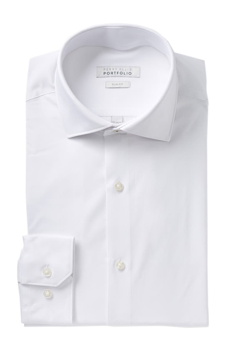 PERRY ELLIS Tech Slim Fit Shirt | Nordstromrack