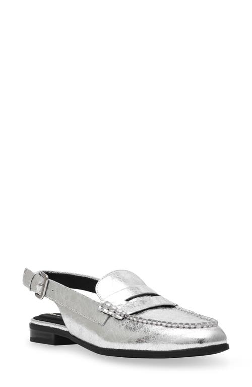 Shop Anne Klein Believer Slingback Loafer In Silver