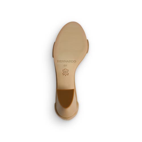 Bernardo Footwear Bowie Ankle Strap Heeled Sandal In Sand
