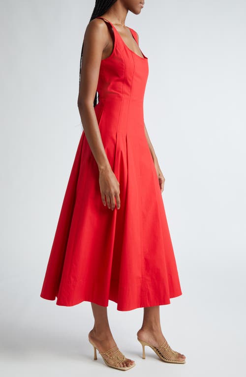 Shop A.l.c . Isabel Fit & Flare Dress In Rouge