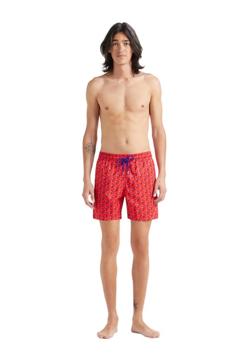 Vilebrequin Swimming Trunk In Coquelicot