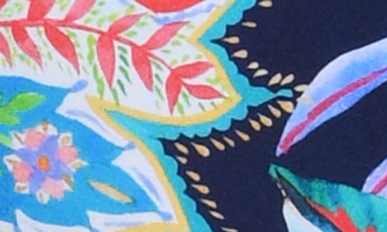 Shop La Blanca Tropidelic Paisley Shirred Banded Bikini Bottoms In Blue Multi