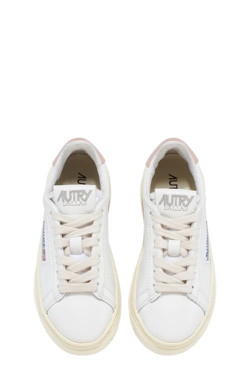 Shop Autry Dallas Water Resistant Sneaker In White/powder