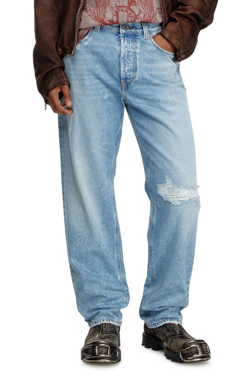 Diesel ® 2010 D-macs Distressed Relaxed Straight Leg Jeans In Denim