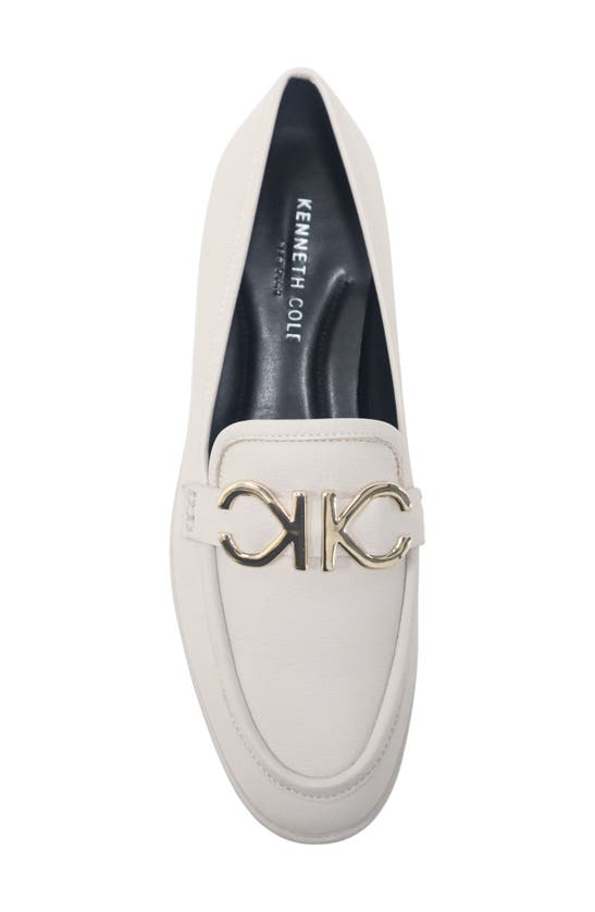 Kenneth Cole New York Women's Lydia Round Toe Slip-on Loafers In Bone Leather