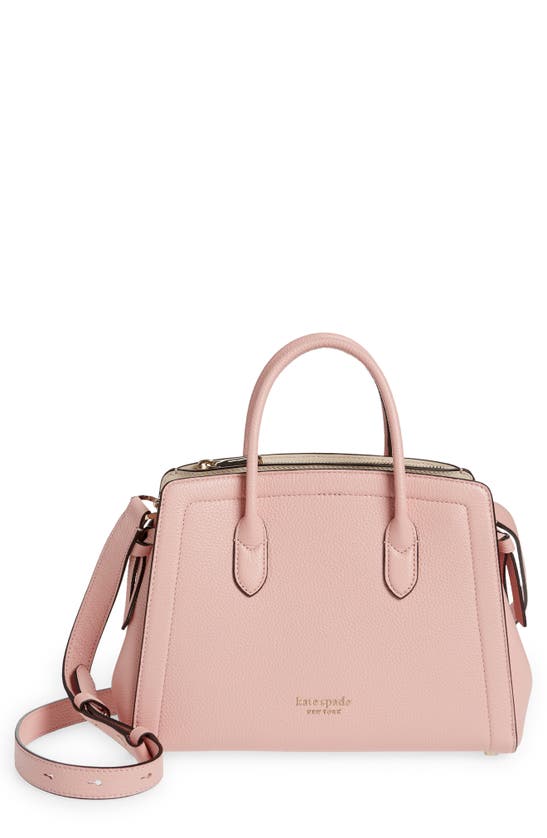 Kate Spade Knott Medium Leather Satchel In Coral Gable