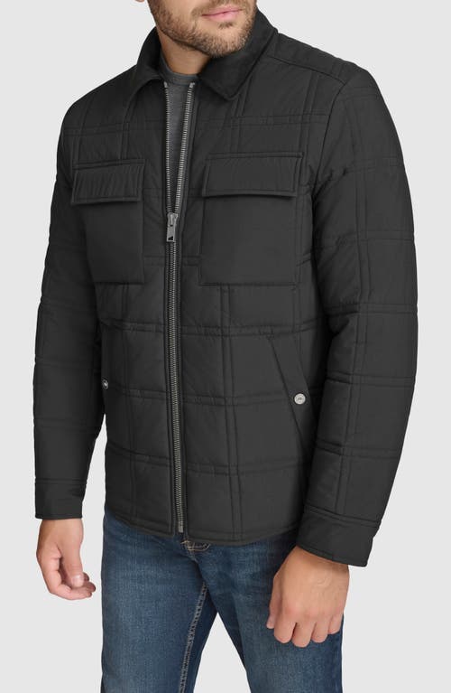 Shop Andrew Marc Hudson Quilted Jacket In Black