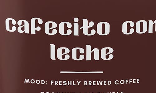 Bonita Fierce Cafecito Con Leche Candle In White/brown