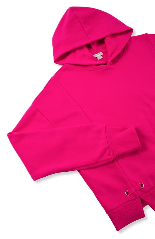 Shop Habitual Kids Kids' Fleece Hoodie & Sweatpants Set In Fuchsia