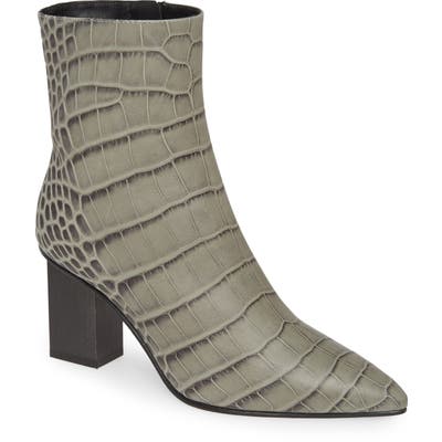 Freda Salvador Fia Croc Embossed Bootie