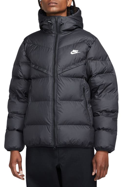 Nike Storm-FIT Windrunner Insulated Hooded Jacket Black/Black/Sail at Nordstrom,