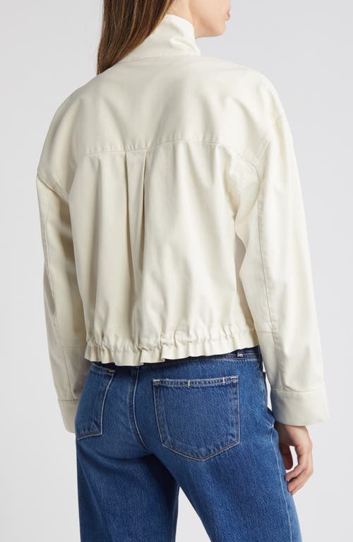 Shop Caslonr Caslon(r) Crop Utility Jacket In Ivory Pristine