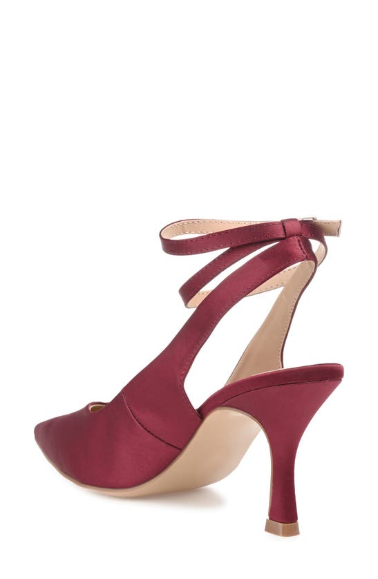 Journee Collection Marcella Pump In Wine