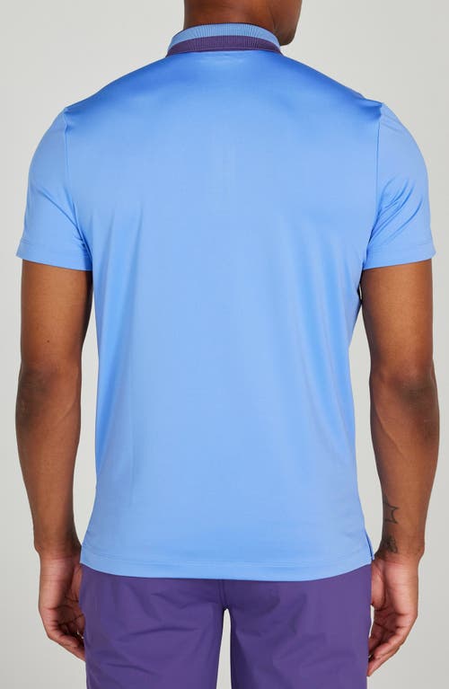 Shop Redvanly Batson Performance Golf Polo In Bleu