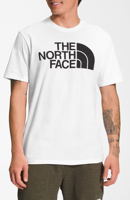 The North Face Half Dome Logo Graphic T-shirt In Tnf White/tnf Black