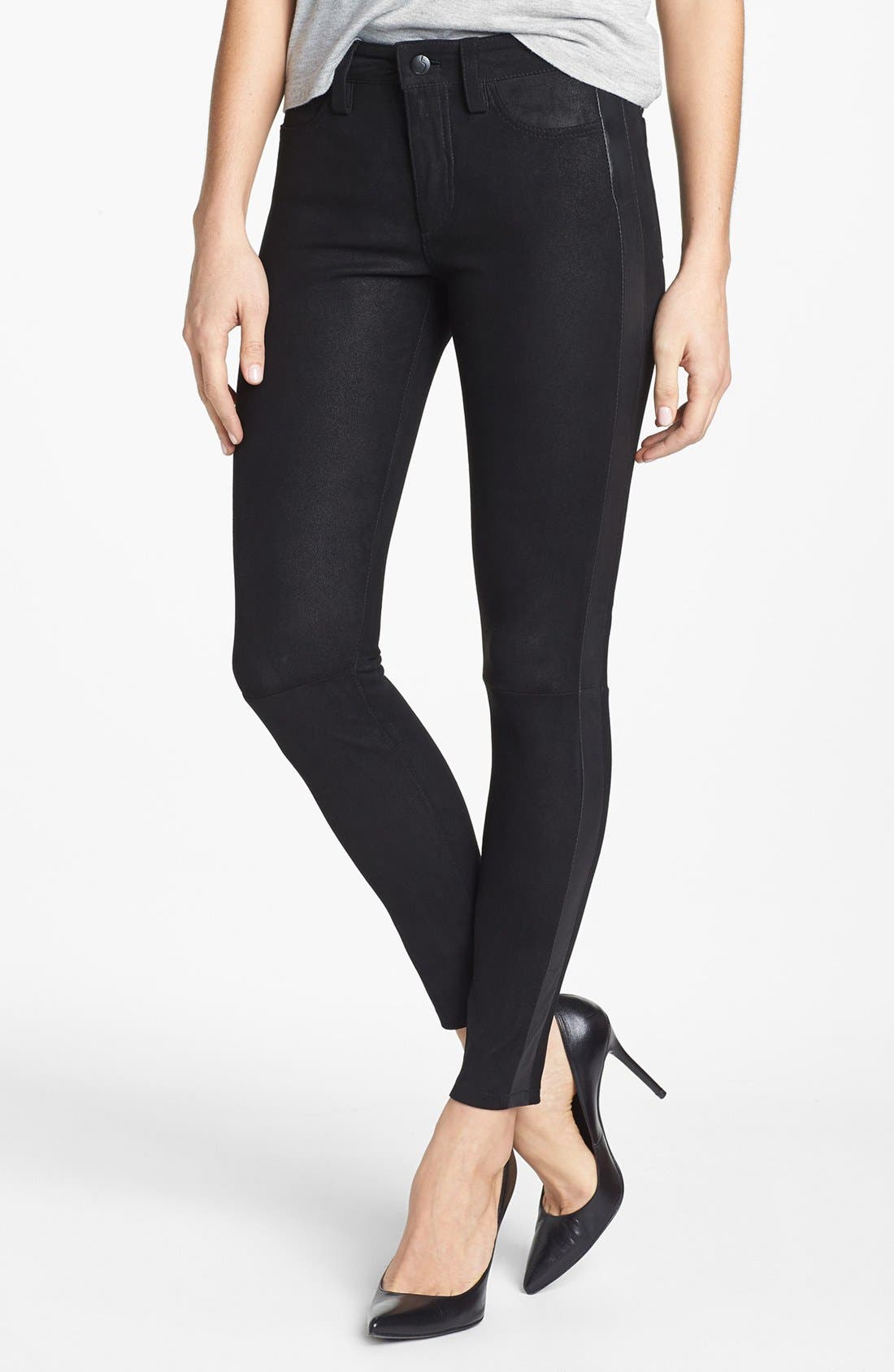 Joe's Tuxedo Skinny Suede Ankle Pants Nordstrom