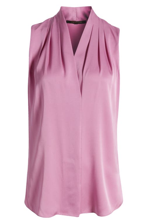 Shop Kobi Halperin 'mila' Sleeveless Stretch Silk Blouse In Tulip