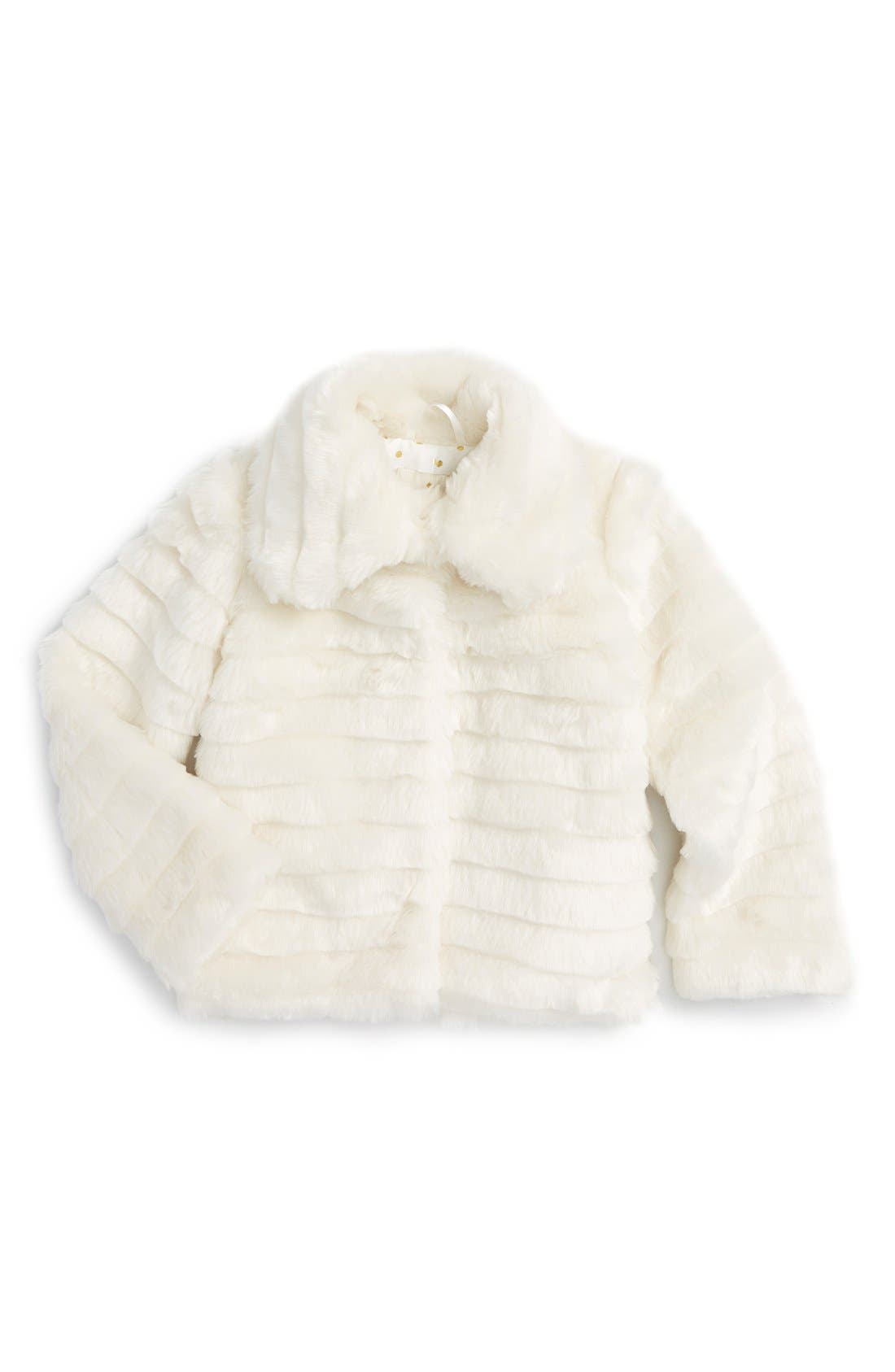 kids white fur jacket