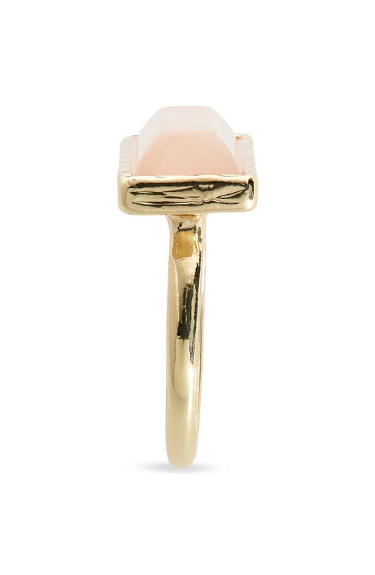 Shop Nordstrom Rose Quartz Ring In Rose Quartz- Gold
