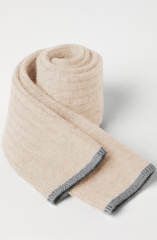 Shop Brunello Cucinelli Rib Knit Socks In Beige