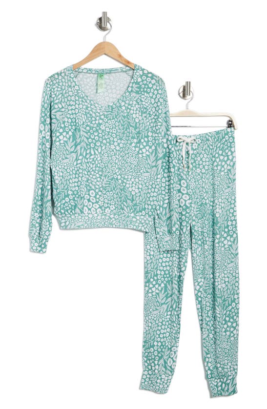 Honeydew Intimates Lounge Life Pajamas In Grounded Floral