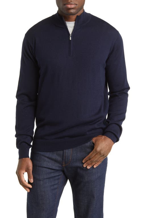 Peter Millar Crown Soft Quarter Zip Merino Wool Blend Pullover at Nordstrom,