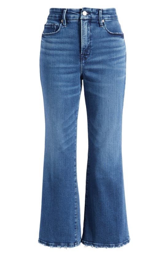 Shop Good American Good Leg Crop Mini Bootcut Jeans In Indigo625