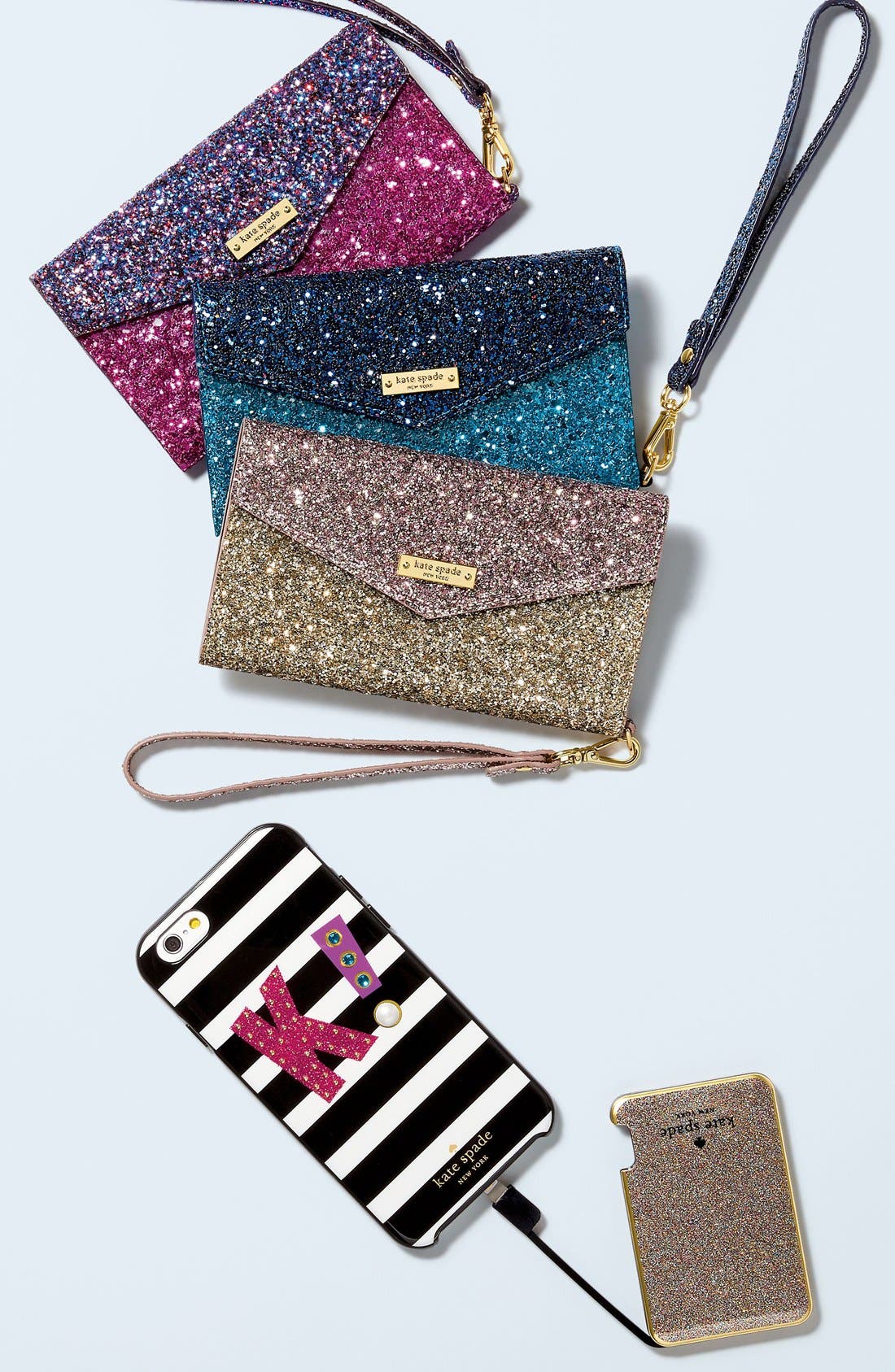 kate spade new york glitter slim portable charger Nordstrom