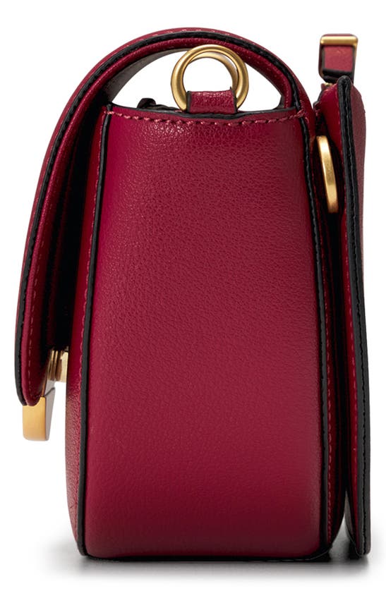 Shop Oryany Lottie Leather Saddle Crossbody Bag In Red