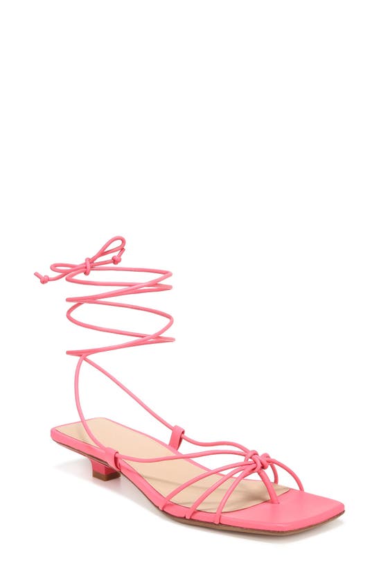 Shop Veronica Beard Foley Ankle Tie Sandal In Coral