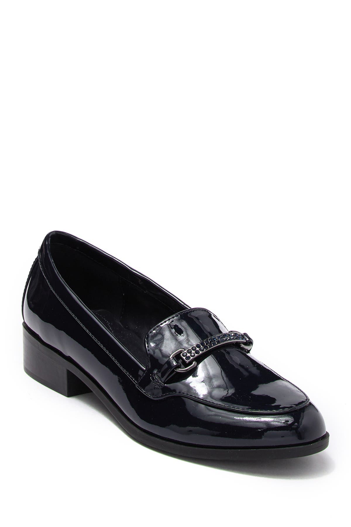 bandolino patent leather loafers