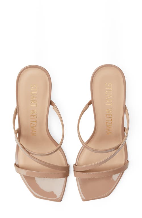 Shop Stuart Weitzman Strapeze 85 Sandal In Fawn