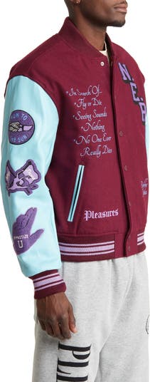 NERD VARSITY JACKET – PLEASURES