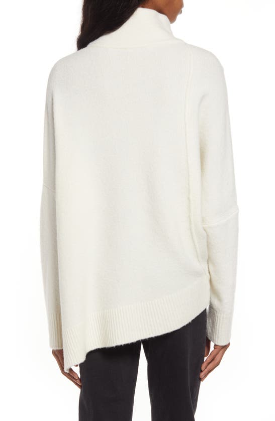 Allsaints Lock Mock Neck Sweater In Chalk White