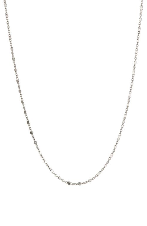 Bony Levy 14K Gold Beaded Chain Necklace in 14K White Gold 