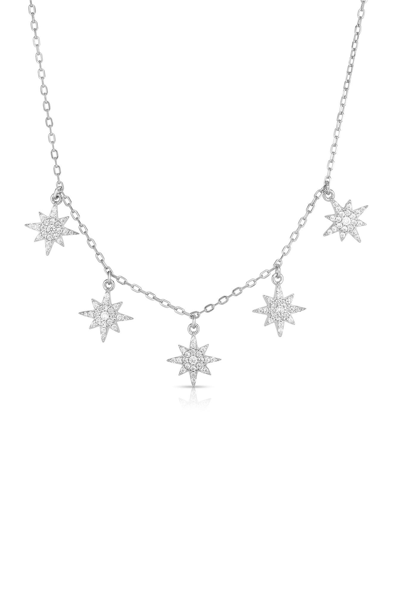 Pavé Star Link Chain Necklace – Sphera Milano