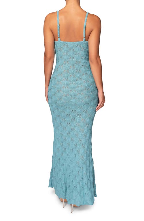 Shop Jluxlabel Gabriela Knit Maxi Dress In Blue