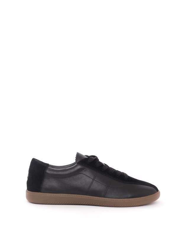 Shop Maguire Simone Sneaker In Black With Brown Outsole