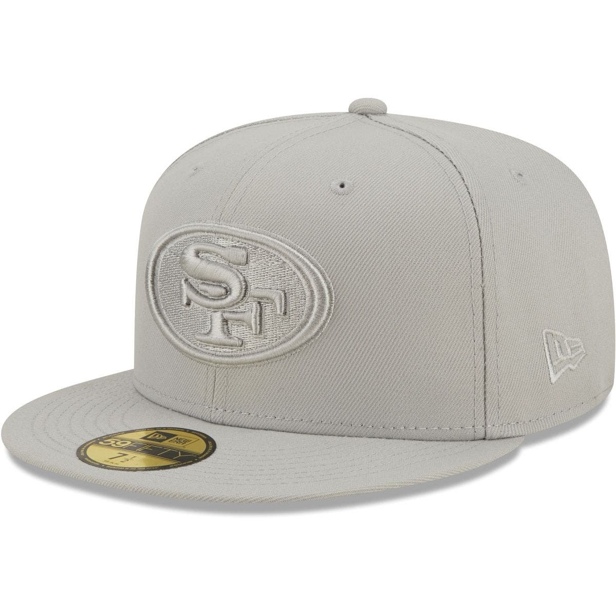 gray 49ers fitted hat