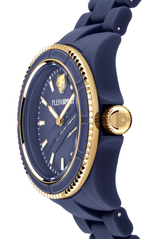 Philipp Plein Sport The Scratch Silicone Strap Watch, 38mm In Blue