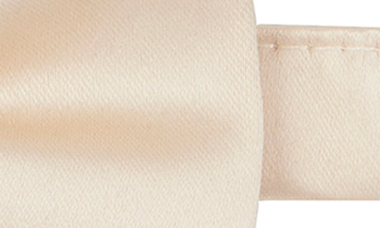 Construct Solid Satin Pre-tied Bow Tie In Vanilla
