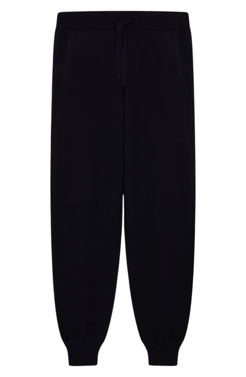 Shop Max Mara Leisure Pila Drawstring Sweater Joggers In Navy