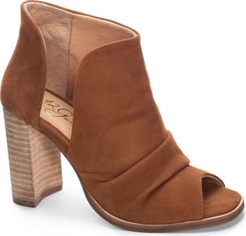 42 gold peep toe bootie on sale