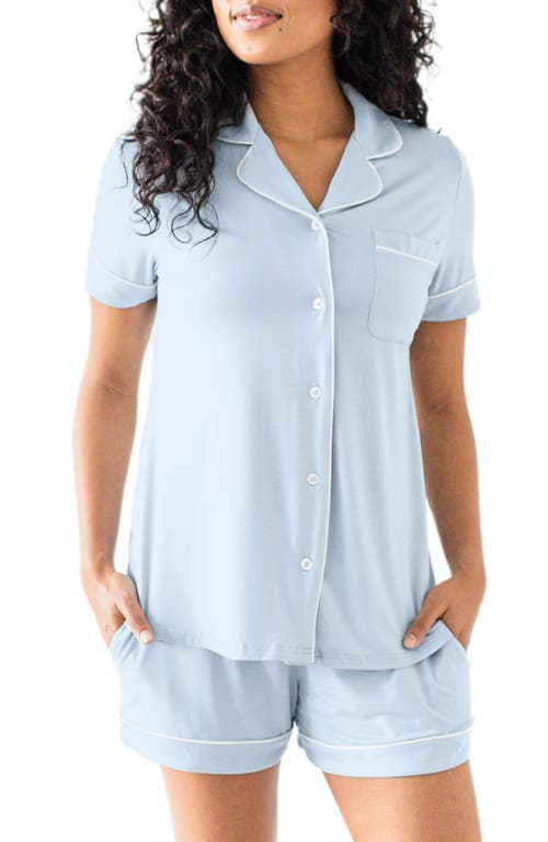 Kindred Bravely Clea Classic Short Sleeve Maternity/Nursing/Postpartum Pajamas in Mist