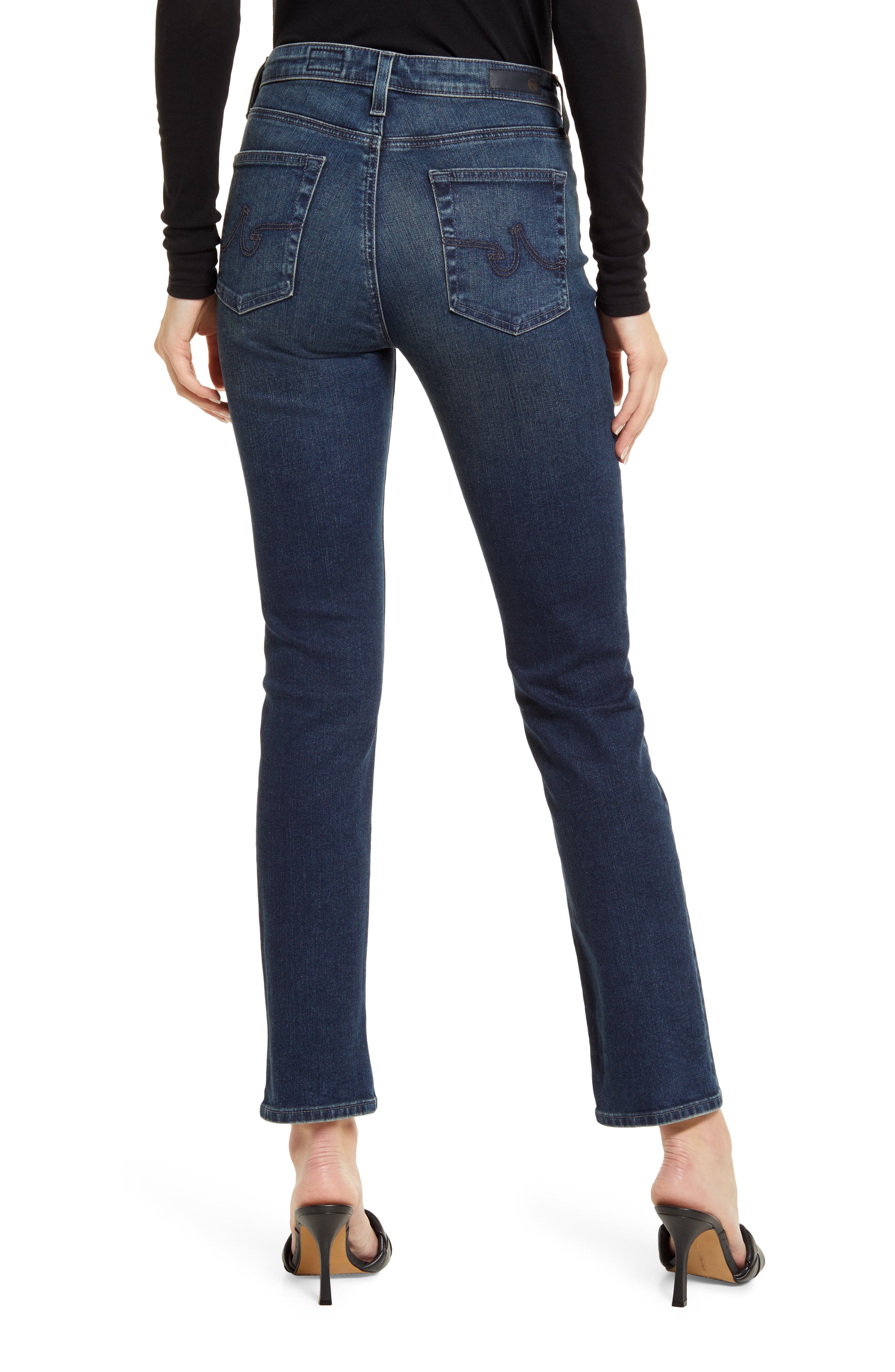 AG Mari High Waist Slim Straight Leg 