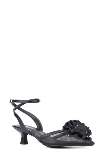 New York And Company Womens Violetta Heeled Sandals In Black