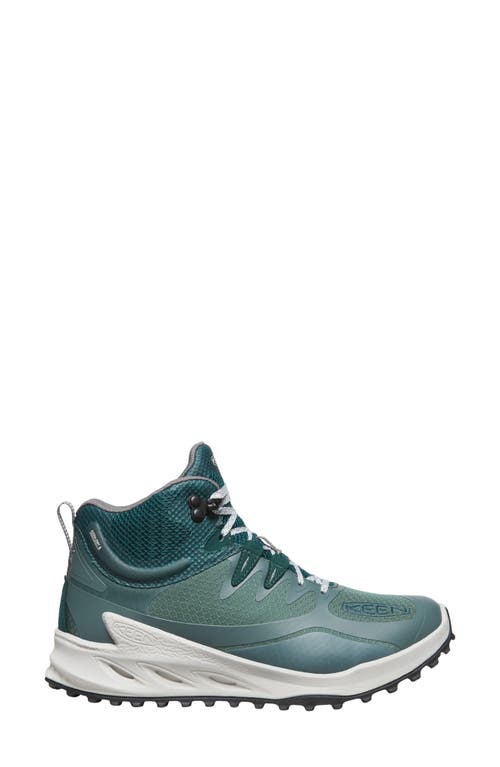 Keen Zionic Waterproof Hiking Boot In Dark Forest/sea Moss