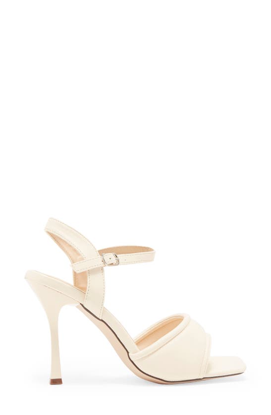 Chase & Chloe Divine Heeled Sandal In Nude Pu