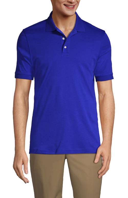 LANDS' END LANDS' END SCHOOL UNIFORM  LONG SLEEVE INTERLOCK POLO SHIRT 
