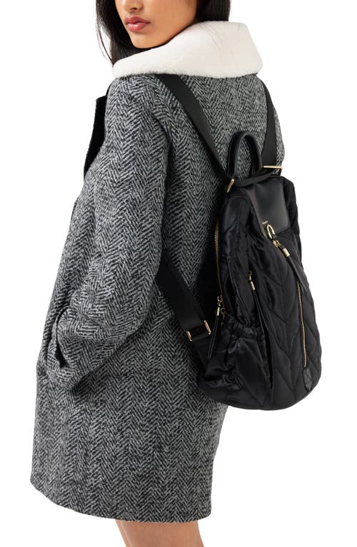 Belle & Bloom Liberty Sherpa Collar Wool Blend Coat In Charcoal